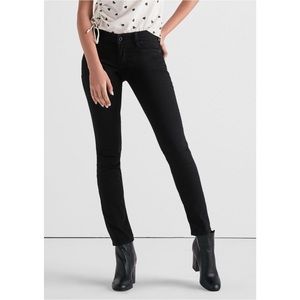 Lucky Brand Lolita Skinny Jeans Black Amber Size 8 Ankle